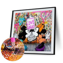 Load image into Gallery viewer, Mickey Mouse And Minnie Mouse 50*50CM(Picture) Full Square Drill Diamond Painting

