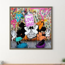 Load image into Gallery viewer, Mickey Mouse And Minnie Mouse 50*50CM(Picture) Full Square Drill Diamond Painting
