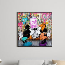 Load image into Gallery viewer, Mickey Mouse And Minnie Mouse 50*50CM(Picture) Full Square Drill Diamond Painting
