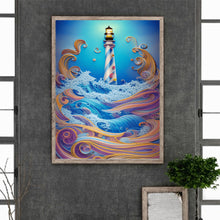 Load image into Gallery viewer, Lighthouse Quilling 30*40CM(Canvas) Full Round Drill Diamond Painting
