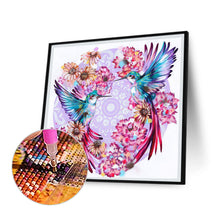 Load image into Gallery viewer, Hummingbird Under Flowers 30*30CM(Canvas) Full Round Drill Diamond Painting

