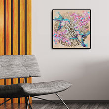 Load image into Gallery viewer, Hummingbird Among Flowers 30*30CM(Canvas) Full Round Drill Diamond Painting
