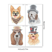 Load image into Gallery viewer, 4pcs Dog DIY Diamond Mosaic Stickers Kits Handmade for Kids Beginner Children
