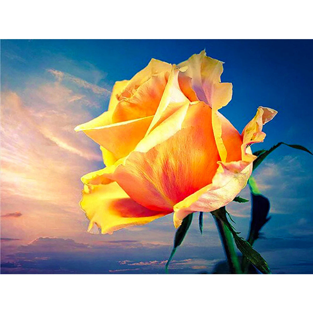 Yellow Rose 40*30CM(Canvas) Full Round Drill Diamond Painting