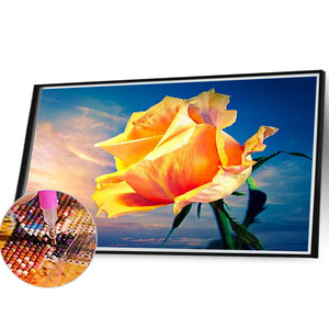 Yellow Rose 40*30CM(Canvas) Full Round Drill Diamond Painting