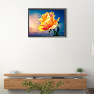Yellow Rose 40*30CM(Canvas) Full Round Drill Diamond Painting