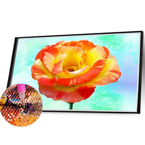 Yellow Rose 40*30CM(Canvas) Full Round Drill Diamond Painting