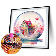 Load image into Gallery viewer, House Surrounded By Flowers 30*30CM(Canvas) Full Round Drill Diamond Painting
