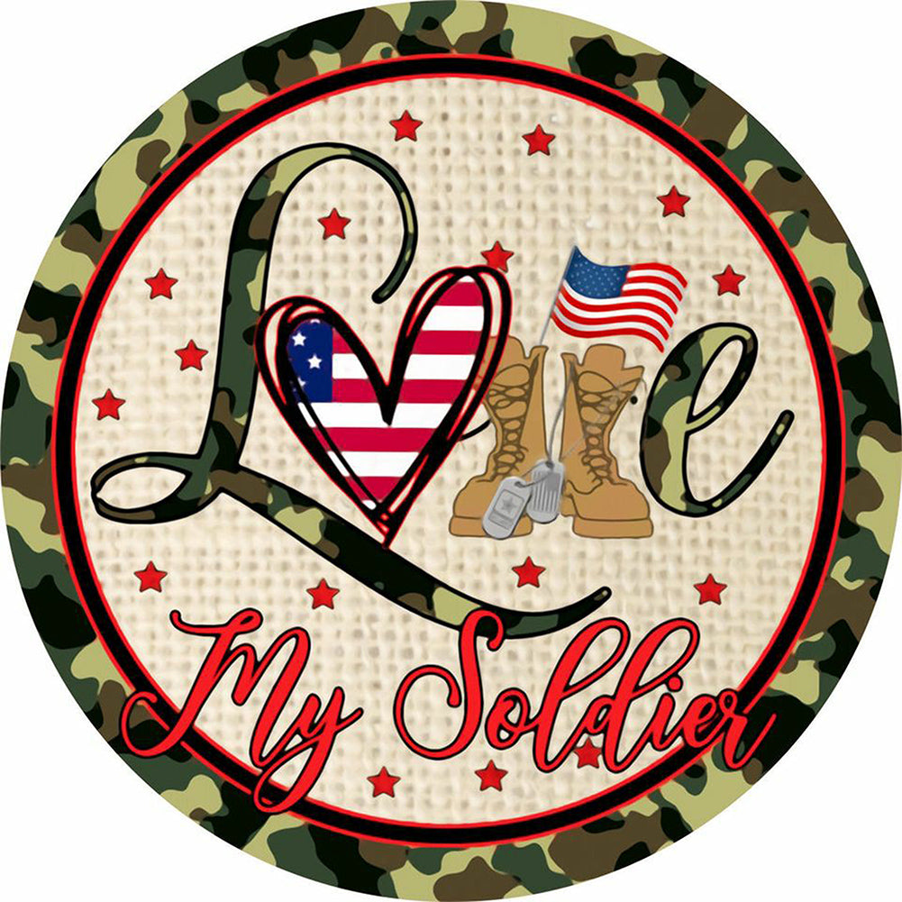 Independence Day Dollar 40*40CM(Canvas) Full Round Drill Diamond Painting