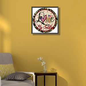 Independence Day Dollar 40*40CM(Canvas) Full Round Drill Diamond Painting