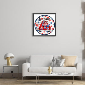 Independence Day Dollar 40*40CM(Canvas) Full Round Drill Diamond Painting