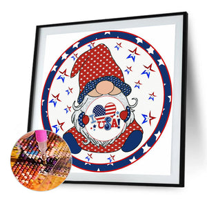 Independence Day Dollar 40*40CM(Canvas) Full Round Drill Diamond Painting