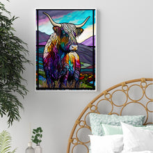 Load image into Gallery viewer, Highland Yak Glass Painting 30*40CM(Canvas) Full Round Drill Diamond Painting
