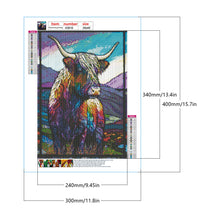 Load image into Gallery viewer, Highland Yak Glass Painting 30*40CM(Canvas) Full Round Drill Diamond Painting
