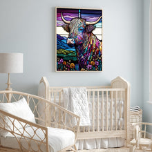 Load image into Gallery viewer, Highland Yak Glass Painting 30*40CM(Canvas) Full Round Drill Diamond Painting
