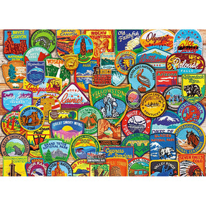 Emblem 40*30CM(Canvas) Full Round Drill Diamond Painting