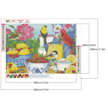 Load image into Gallery viewer, Birds&#39; Tea Party 40*30CM(Canvas) Full Round Drill Diamond Painting
