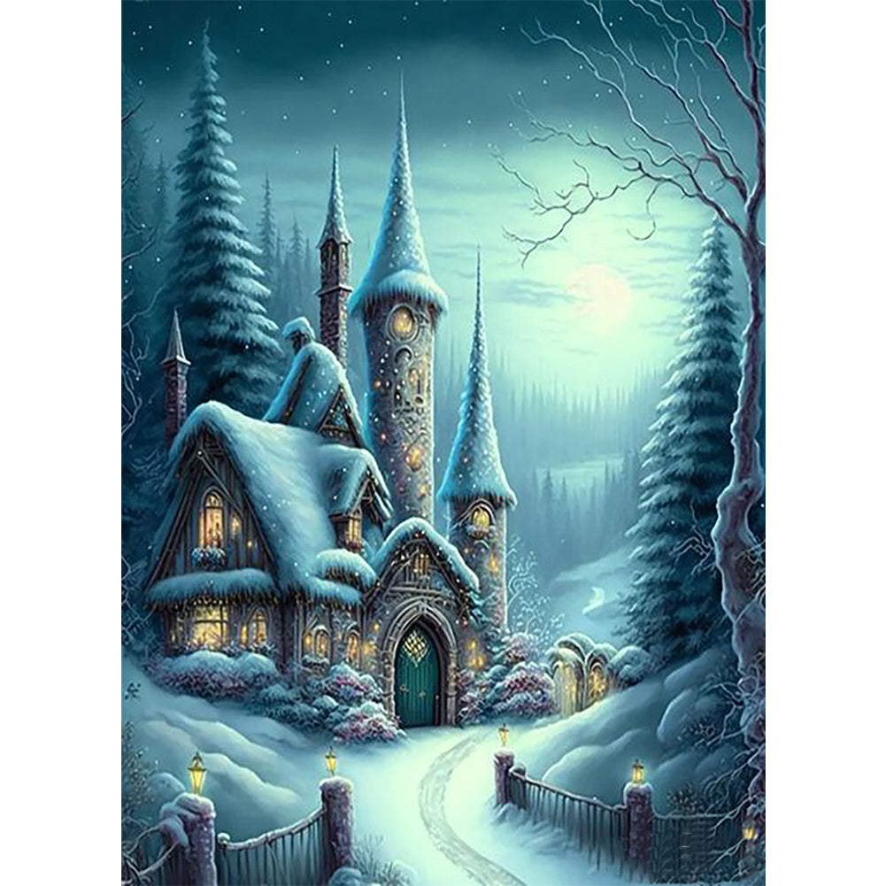 Yishu - Dream Castle - 50*65CM 11CT 3 Stamped Cross Stitch