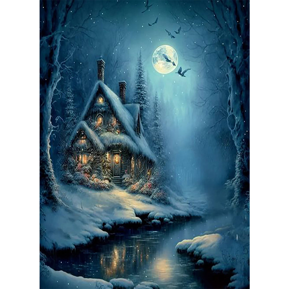 Yishu - Dream Castle - 50*65CM 11CT 3 Stamped Cross Stitch