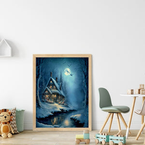 Yishu - Dream Castle - 50*65CM 11CT 3 Stamped Cross Stitch