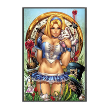 Load image into Gallery viewer, Yishu - Sexy Alice - 50*75CM 11CT 3 Stamped Cross Stitch
