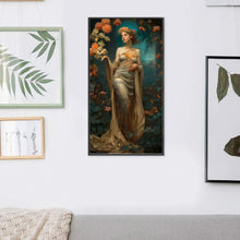 Load image into Gallery viewer, Yishu - Classic Elegant Woman And Flowers - 50*90CM 11CT 3 Stamped Cross Stitch
