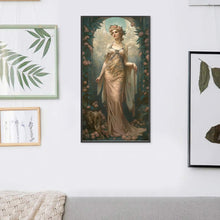 Load image into Gallery viewer, Yishu - Classic Elegant Woman And Flowers - 50*90CM 11CT 3 Stamped Cross Stitch
