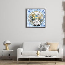 Load image into Gallery viewer, Gnome Blue 30*30CM(Canvas) Full Round Drill Diamond Painting

