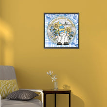 Load image into Gallery viewer, Gnome Blue 30*30CM(Canvas) Full Round Drill Diamond Painting
