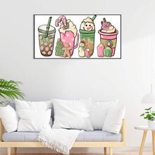 Load image into Gallery viewer, Ice Cream Cup 60*30CM(Canvas) Full Round Drill Diamond Painting
