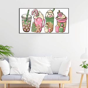 Ice Cream Cup 60*30CM(Canvas) Full Round Drill Diamond Painting
