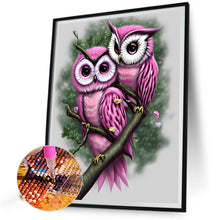 Load image into Gallery viewer, Owl 40*50CM(Canvas) Full Round Drill Diamond Painting
