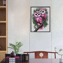 Load image into Gallery viewer, Owl 40*50CM(Canvas) Full Round Drill Diamond Painting
