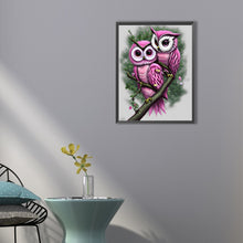 Load image into Gallery viewer, Owl 40*50CM(Canvas) Full Round Drill Diamond Painting
