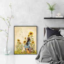 Load image into Gallery viewer, Yishu - Forest Girl - 50*60CM 11CT 3 Stamped Cross Stitch
