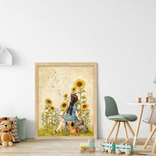 Load image into Gallery viewer, Yishu - Forest Girl - 50*60CM 11CT 3 Stamped Cross Stitch
