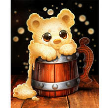 Load image into Gallery viewer, Cloud Cat Oil Drum 40*50CM(Canvas) Full Round Drill Diamond Painting
