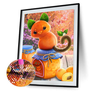 Peach Apricot 40*50CM(Canvas) Full Round Drill Diamond Painting