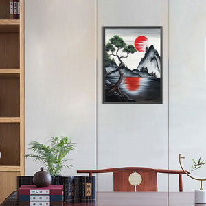 Landscape 30*40CM(Canvas) Full Round Drill Diamond Painting