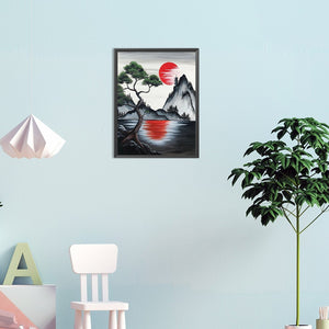 Landscape 30*40CM(Canvas) Full Round Drill Diamond Painting