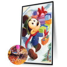 Load image into Gallery viewer, Mickey Mouse Giving Gifts 30*50CM(Canvas) Full Round Drill Diamond Painting

