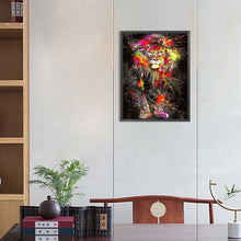 Load image into Gallery viewer, Splash-Color Lion 30*40CM(Canvas) Full Round Drill Diamond Painting
