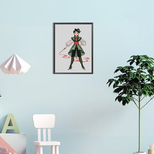 Mulan 30*40CM(Canvas) Full Round Drill Diamond Painting
