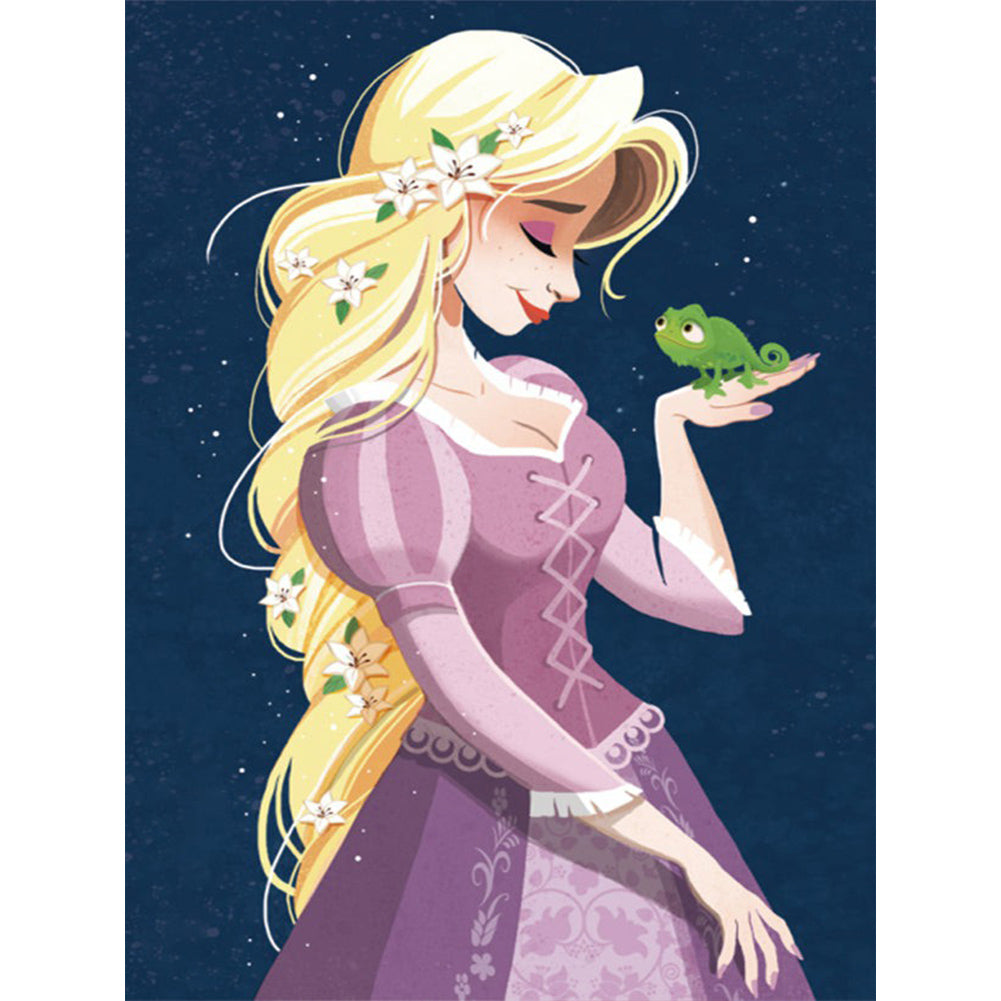 Princess Rapunzel 30*40CM(Canvas) Full Round Drill Diamond Painting