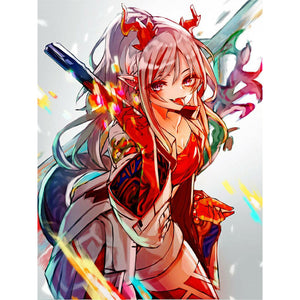 Anime Goddess 40*50CM(Canvas) Full Round Drill Diamond Painting