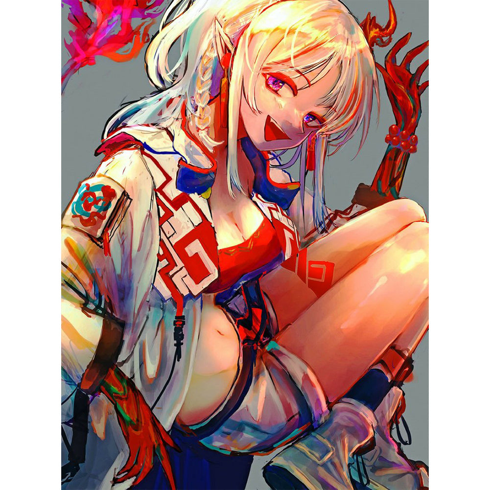 Anime Goddess 40*50CM(Canvas) Full Round Drill Diamond Painting
