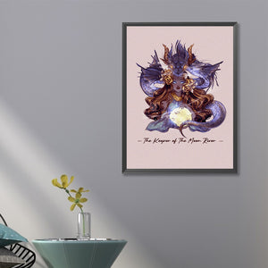 Woman And Dragon 40*60CM(Canvas) Full Round Drill Diamond Painting