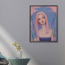 Load image into Gallery viewer, Woman With Tilted Head 40*60CM(Canvas) Full Round Drill Diamond Painting
