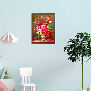 Flourishing Flowers 30*40CM(Canvas) Full Round Drill Diamond Painting
