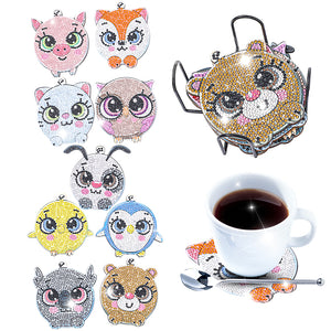 DIY Crystal Drink Coasters Ornament Cup Coasters for Adults Kids (AA1511)